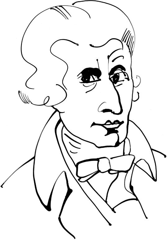 drawing of Franz Haydn